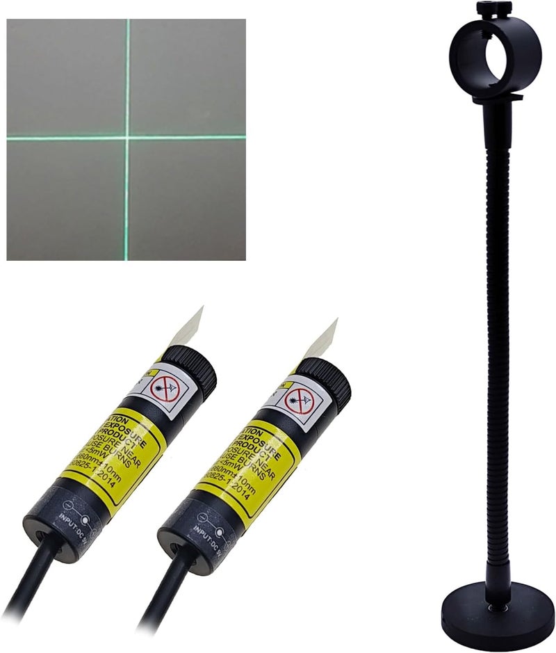 Laserlands Sewing Guide Light Green Cross Light Module Generator Projector Replacable USB for Heat up Screen Printing Placement Fabric Cloth Sewing Alignment - Image 1